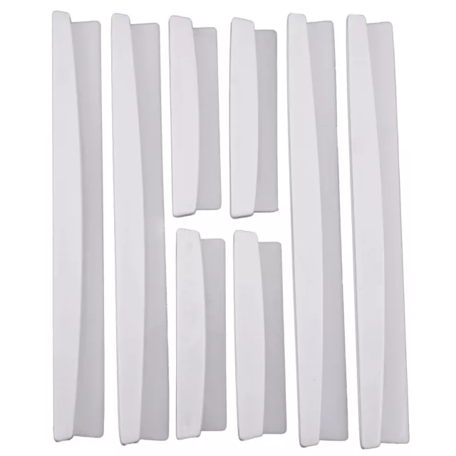 8x WHITE Car Door Edge Guard Strips Anti Collision Scratch Protector Cover rt