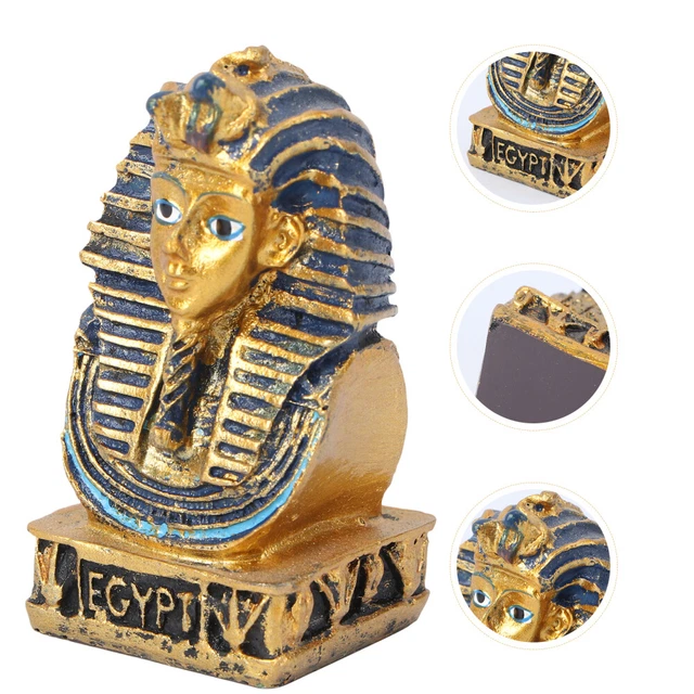 pharaoh head statue Ägyptisches Dekor Altägyptische Figuren Kunstharz Ägyptische