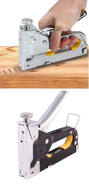 Métal Clou Agrafeuse Avec Agrafes Pratique Manuel Polyvalent pour DIY Tapisserie