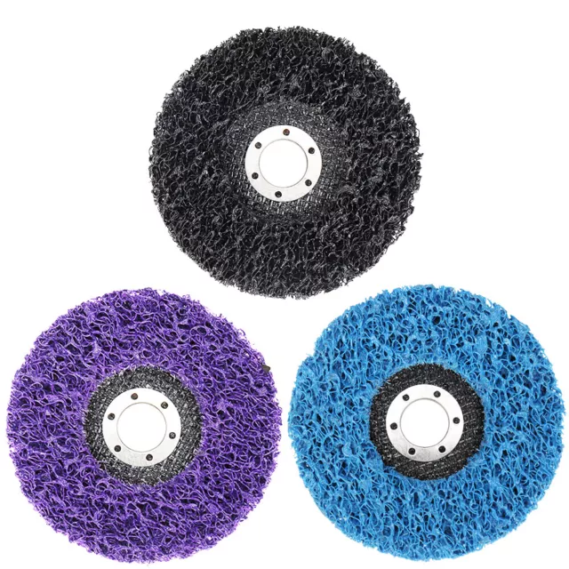 4.5inch Poly Strip Disc Wheel Paint Derusting Cleaning Pad Set for Angle Grinder