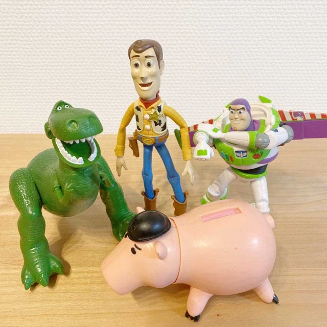 USED TOY STORY Mattel figure bulk sale Buzz, Woody, Ham, Rex From JAPAN