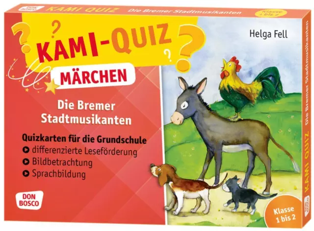 Helga Fell | Kami-Quiz Märchen: Die Bremer Stadtmusikanten | Box | Deutsch