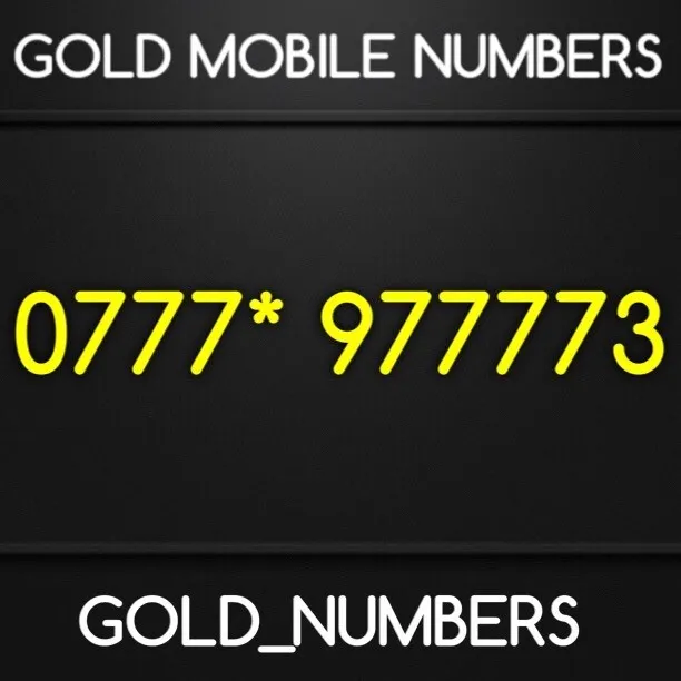 Numero Di Cellulare Easy Golden Oro Platino Vip 0777*977773
