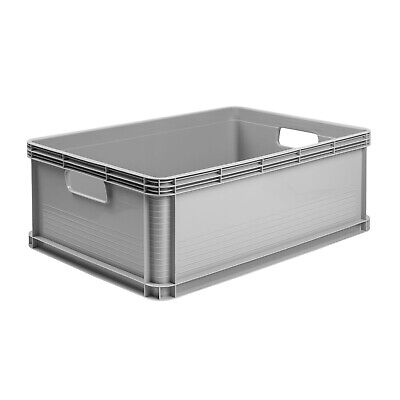 2 x Robusto-Box 64 L grau Aufbewahrungsbox Box Kiste 