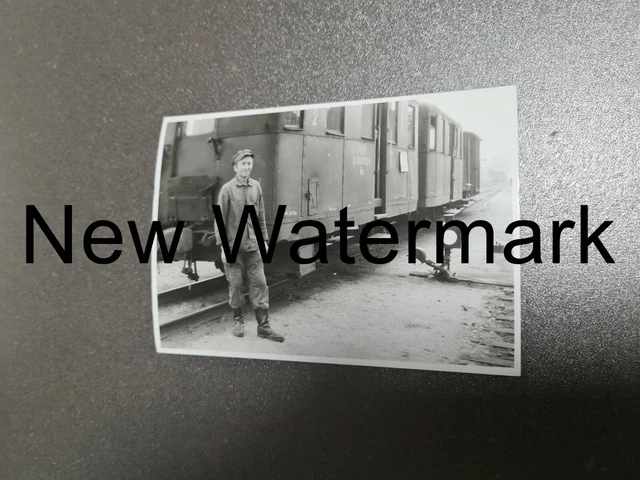 Personenzug Polnische Schmalspur in Bhf. Dobra, Original Foto 1978