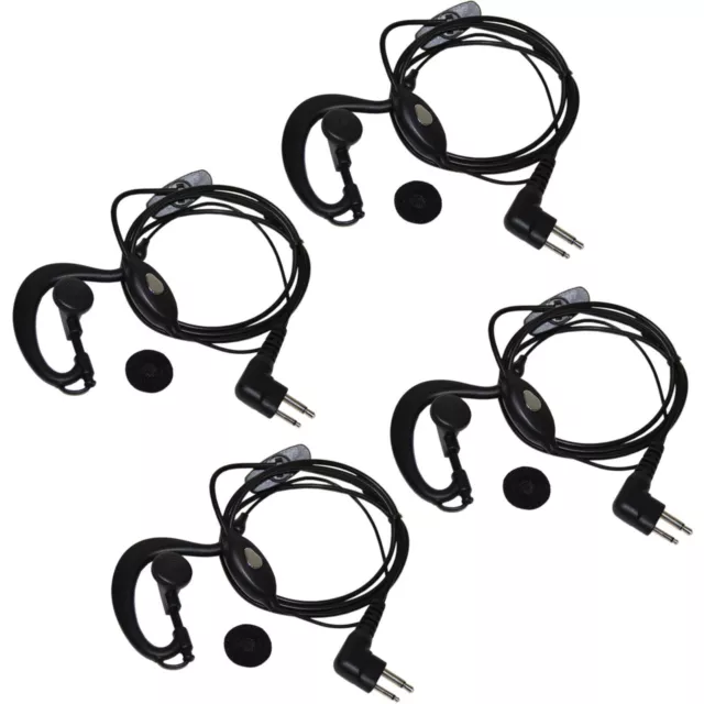 Lot de 4 microphones à 2 broches pour Motorola ECP-100 EP-450 DTR410 DTR550