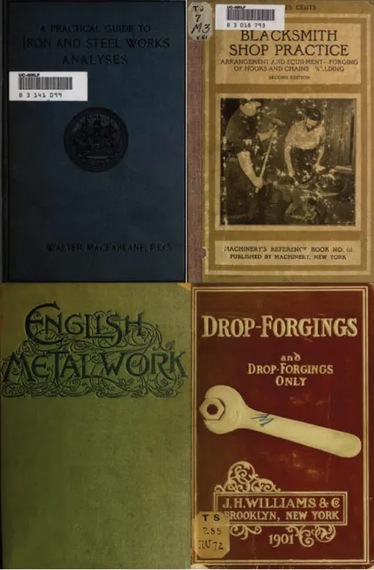 110 Old Rare Books on Blacksmithing Horseshoe Metallurgy Forge Iron on DVD 3