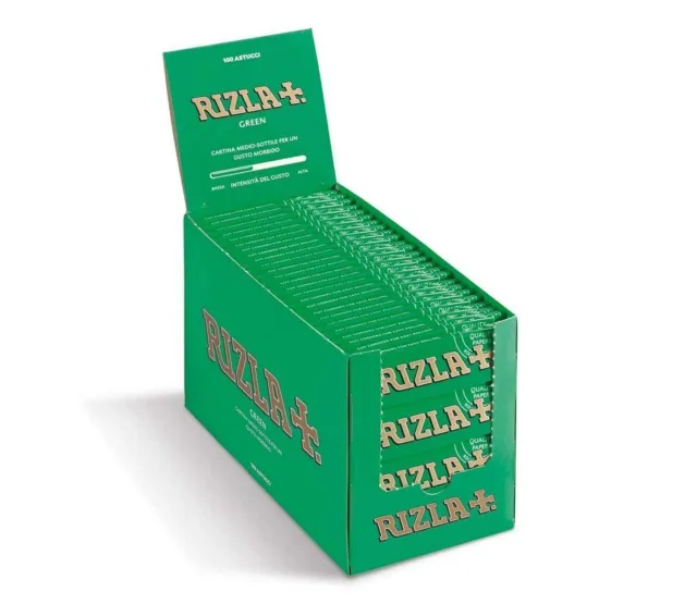 New Original Rizla Green Standard Regular Cigarette Rolling Papers 50 booklets