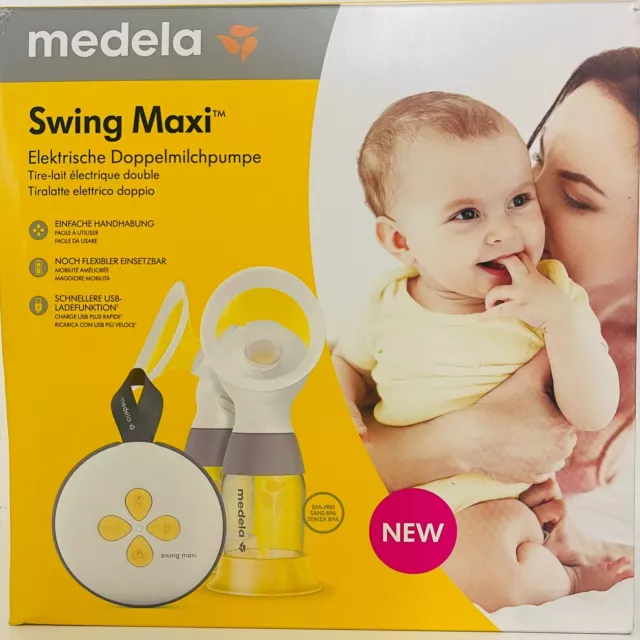 Medela Swing Maxi elektrische Doppelpumpe Medela 2-Phasen USB aufladbar