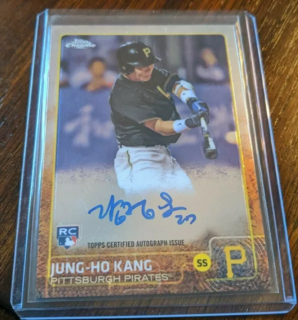 2015 Topps Chrome Jung-Ho Kang RC Auto