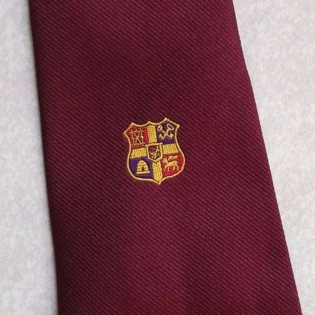 Tie Necktie Mens Vintage Shield Crested Club Association Society