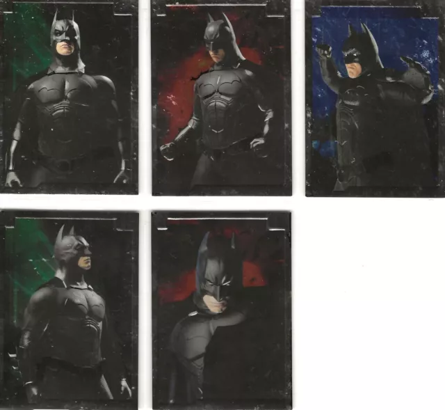 Batman Begins Embossed  Card  Set Or Singles Numbered 1 To 5        Choose