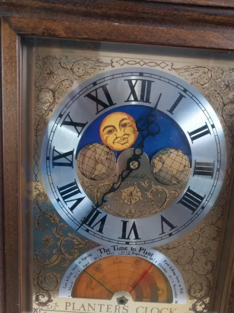 Vintage Mechtronics Fairfield Planters Clock Moon Time To Plant Model 6 Working 3