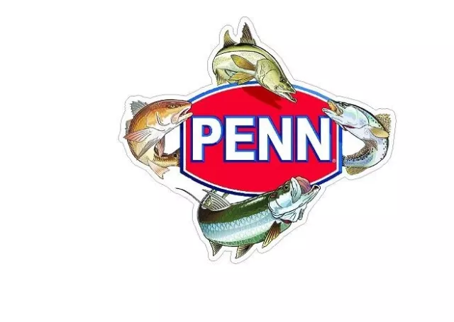 Penn Saltwater Fishing Outdoor Sticker Tackle Box - Boat Decal - FAST US  SHIPPER