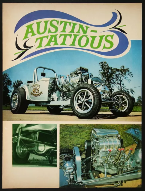 Austin Bantam Roadster Hot Rod Dragster Vintage Pictorial Article 1966