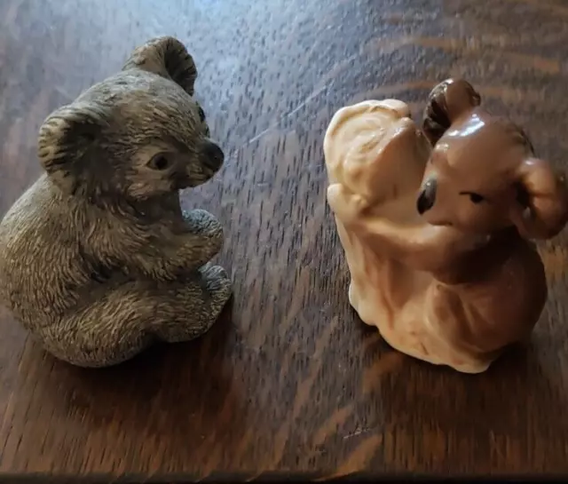 Koala Bear Bears Figurines Stone POttery Marsupials Functionally Extinct Animal