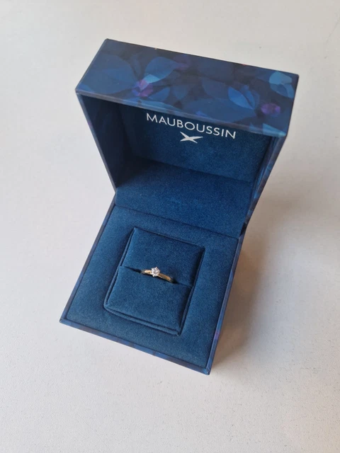 Alliance Mauboussin Lovissime Taille 55 - Or Jaune Avec Tour Complet De Diamants, Occasion En Très Bon état