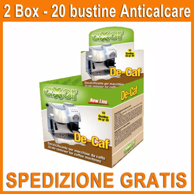 ANTICALCARE DECALCIFICANTE macchine da caffè - 20 bustine - SPINEL - GRIMAC