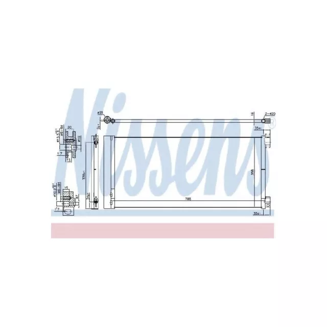 Genuine Nissens A/C Air Con Condenser - 940596