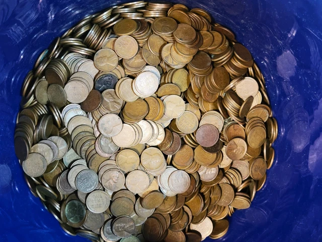 1909-1958 25 1/2 Half Roll of Wheat Pennies FREE SHIPPING