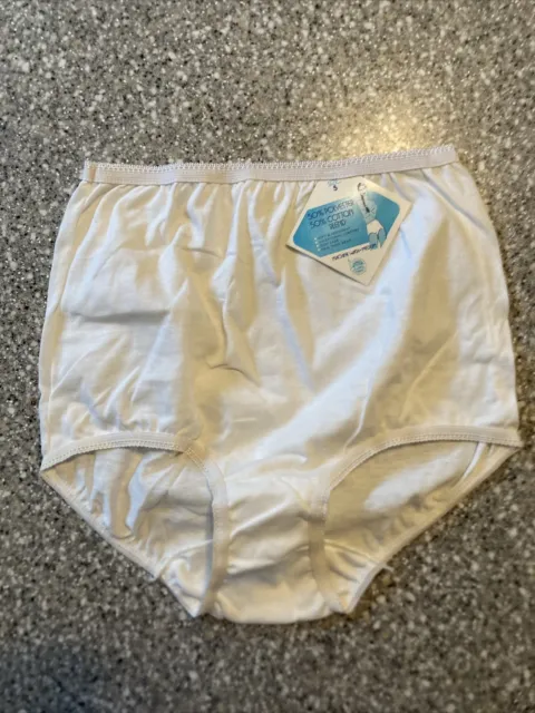 VINTAGE PANTIES WOMEN'S Size 5 Cotton/Poly Granny Briefs (1) Pair NWT USA  made $5.00 - PicClick