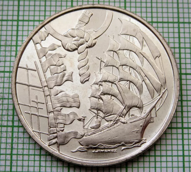 HOLLAND NETHERLANDS 2000 AMSTERDAM SAIL 5 FLORIN, SAILING SHIP Dar Mlodziezy UNC