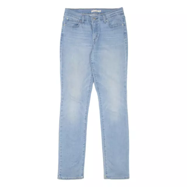 LEVI'S 414 Womens Jeans Blue Classic Straight Denim Stone Wash W28 L34