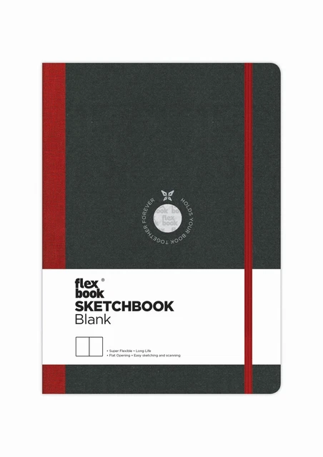 Libro di schizzi Flex Global Sketchbook 96 pagine bianco 170 g rosso/15,5 x 21,5 cm