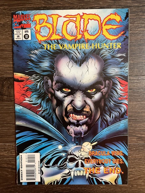 Blade: The Vampire Hunter #10 Marvel Comics 1995 Rare HTF Final Issue 🔥high Grd