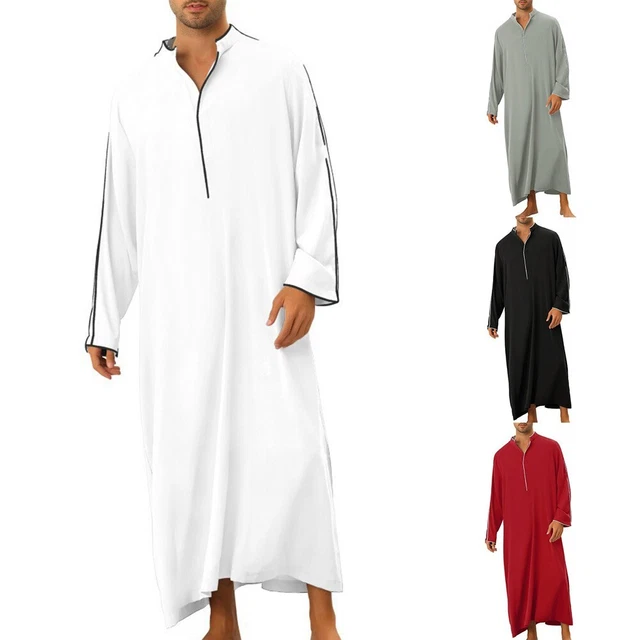 Elegante abito Thobe da uomo taglie forti Arabia Saudita Jubba per eleganza casual