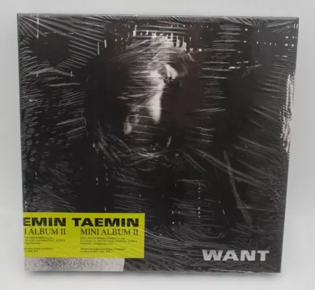 [Chiuso] Taemin CD Want Coreano Versione Shinee K-Pop SMK1054 Fabbrica Sigillato