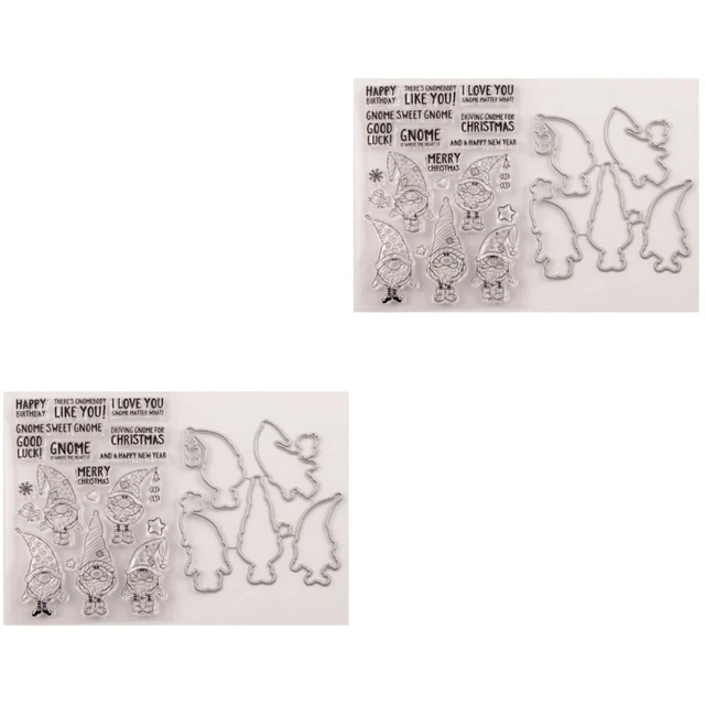 4 Pcs Christmas Die Set Theme Stamp Cuts Card Making Snowflake