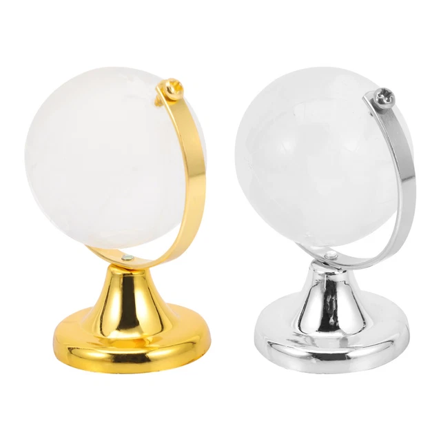 2 pz mappa del mondo antico sfera di cristallo decorazioni in vetro mini globi decorazioni