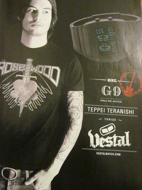 Thrice, Teppei Teranishi, Vestal Watches, Full Page Ad