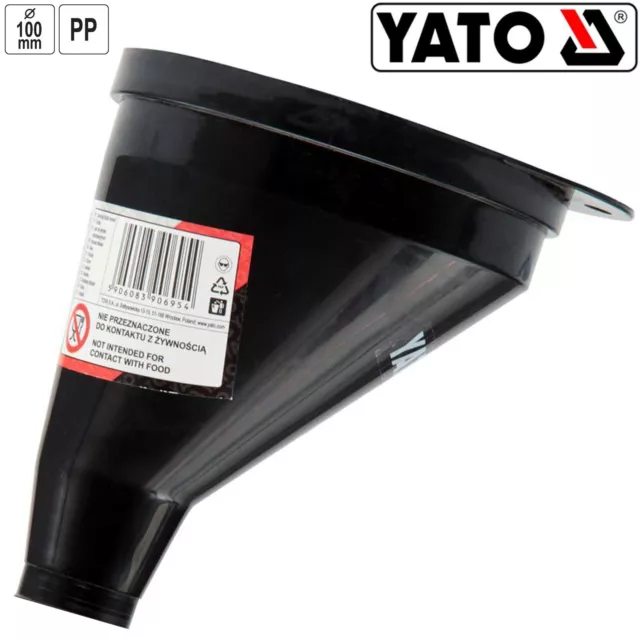 YATO Trichter Einfülltrichter Öltrichter Kraftstoff Benzintrichter 100mm