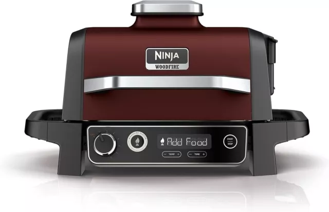 Ninja Woodfire Electric Outdoor BBQ Grill, Smoker and Air Fryer with Pellets
