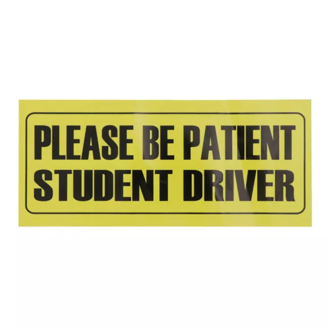 4 Pcs Student Driver Sign for Car Accessories Novice Adhesive Sticker Applique