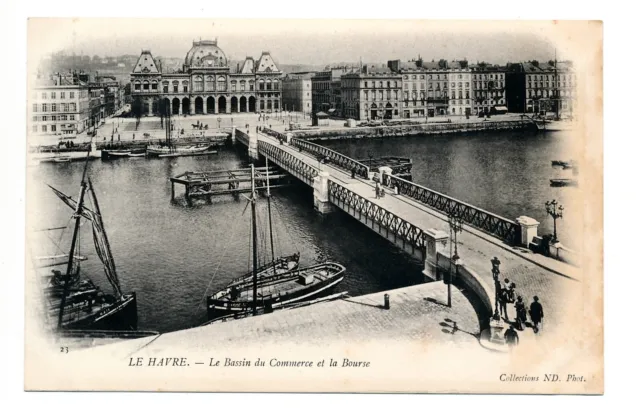 C13634 - Une Carte Postale Ancienne - LE HAVRE - Le bassin du Commerce