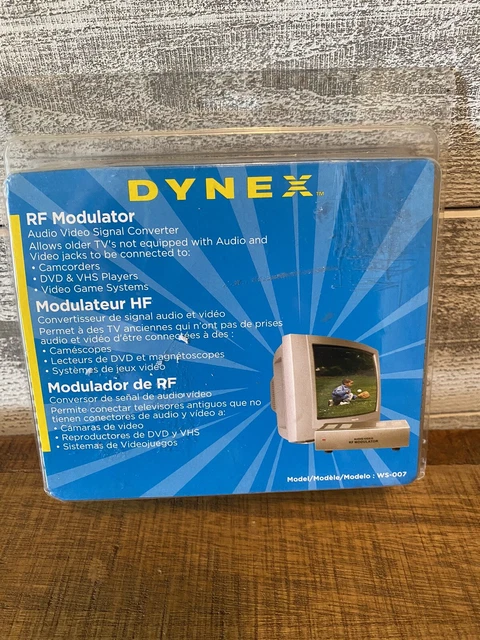 Dynex WS-007 RF Modulator Audio/Video Signal Converter ~ New