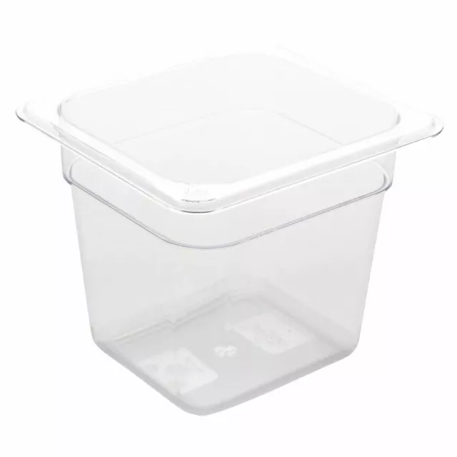 Vogue Clear Polycarbonate 1/6 Gastronorm Tray 150mm