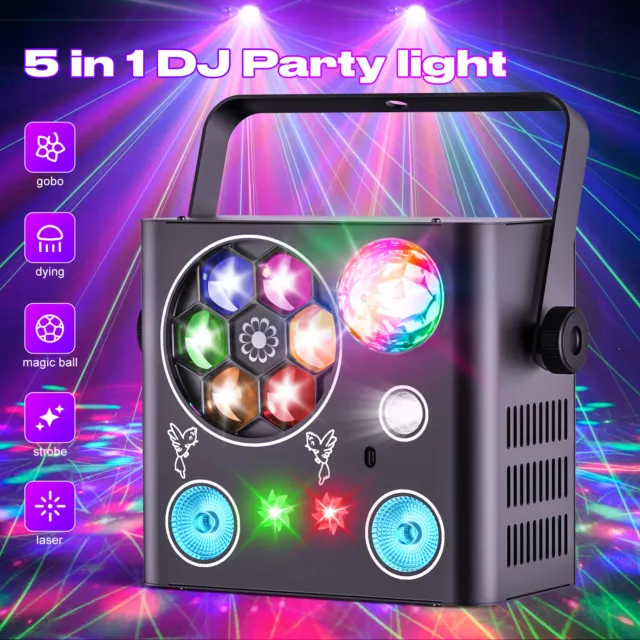 DMX RGB LED Laser Beam Scanner Projector DJ Disco Party Stage Strobe Laser Light