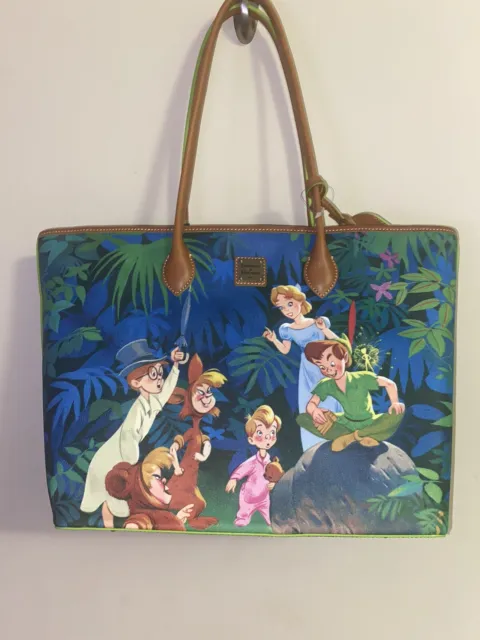 Dooney & Bourke Disney Peter Pan Tinker Bell Storybook Large Tote Purse NWT WDW