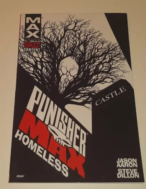 Punisher Max Homeless Graphic Novel 2012 First Print Edition RARE Marvel Max
