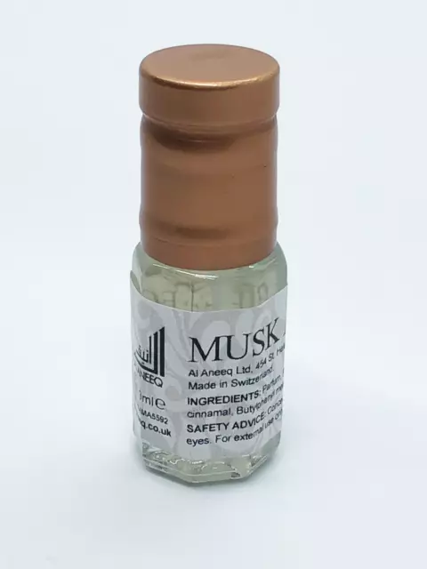 Vanilla Musk Perfume Oil by Al Aneeq - Musky & Powdery Unisex Fragrance 3ml
