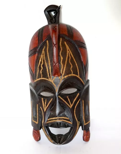 Maske, afrikanische Maske aus Kenia Wandmaske hand-geschnitzte Holzmaske