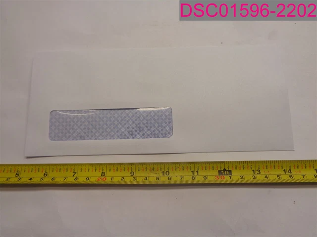 QTY=500; #10 Single-Window Security Envelopes Reveal-N-Seal #67418 Quality Park