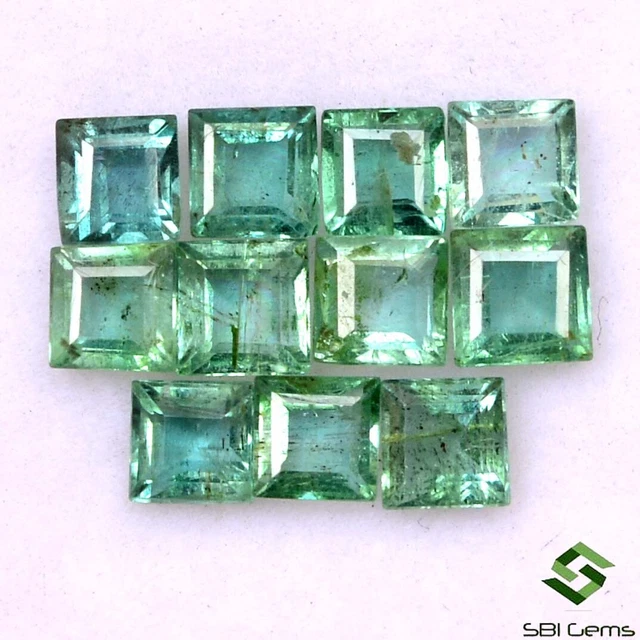 50 émeraudes Brutes Sakota 6-11 Mm - Pierres Vertes Naturelles, 78.6 Carats
