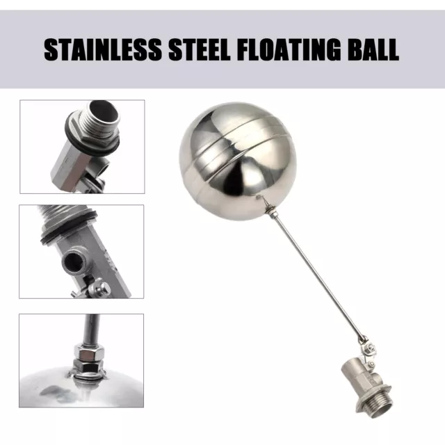 Stainless Steel DN15 1/2Inch Floating Ball Valve Adjustable Water Level Tool
