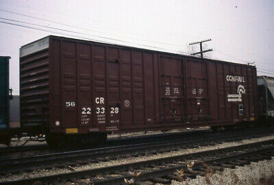 Railroad Slide - Conrail #223328 Box Car 1979 La Grange Illinois Freight Train
