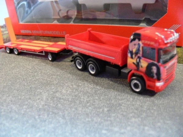 Herpa R13 Camion à Benne Avec Remorque TU3 Felbermayr N° 316576 - Échelle 1:87
